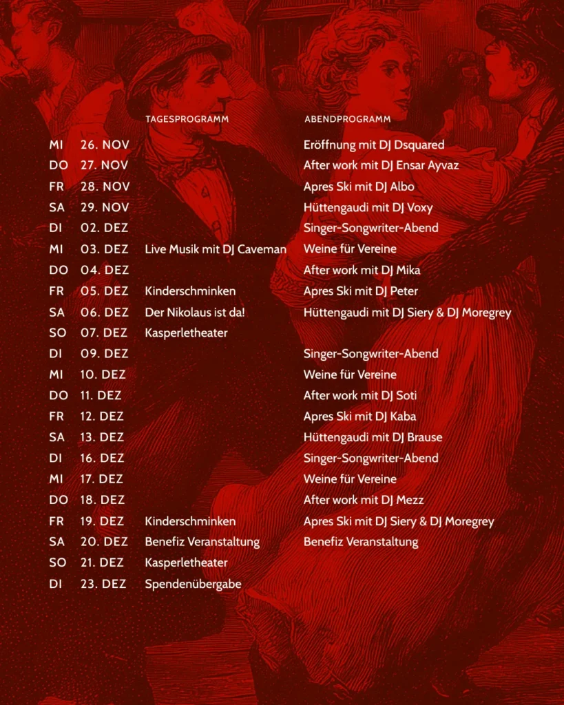 das Programm des Reutlinger Nikolausdorf mit DJ Caveman